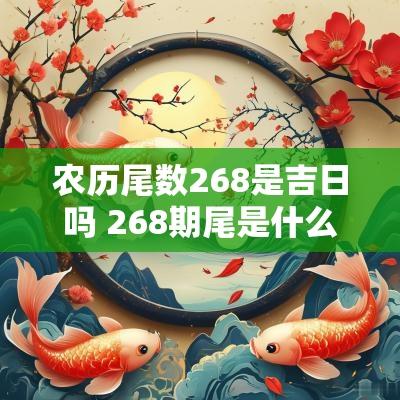 农历尾数268是吉日吗 268期尾是什么数字