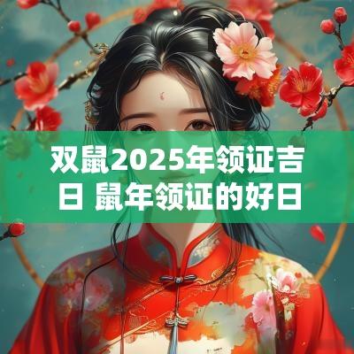 双鼠2025年领证吉日 蛇年领证的好日子