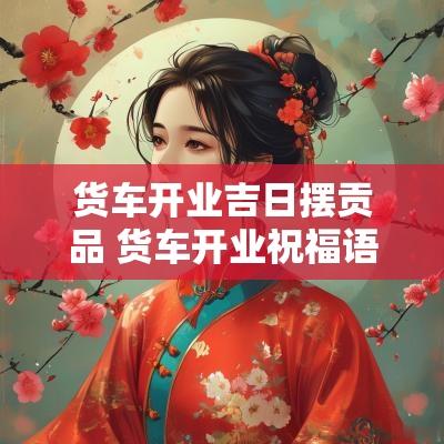 货车开业吉日摆贡品 货车开业祝福语大全