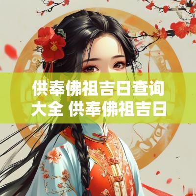 供奉佛祖吉日查询大全 供奉佛祖吉日查询大全表