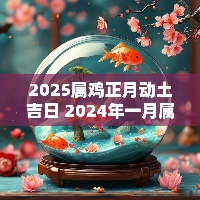 2025属鸡正月动土吉日 2025年一月属鸡吉日