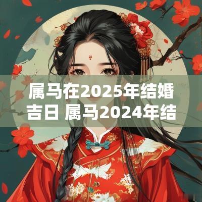 属马在2025年结婚吉日 属马2025年结婚最好的日子