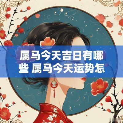 属马今天吉日有哪些 属马今天运势怎么样