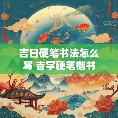 吉日硬笔书法怎么写 吉字硬笔楷书