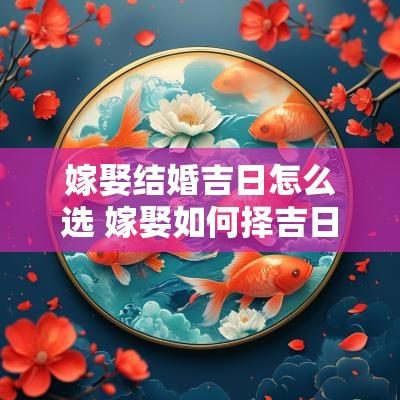 嫁娶结婚吉日怎么选 嫁娶如何择吉日