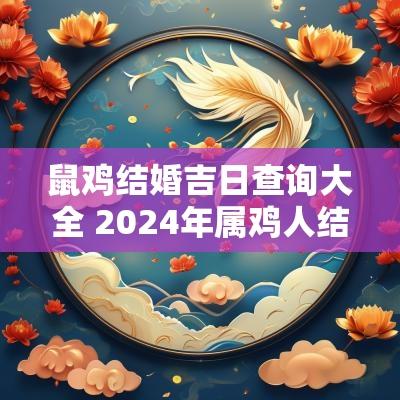 鼠鸡结婚吉日查询大全 2025年属鸡人结婚黄道吉日