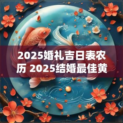2025婚礼吉日表农历 2025结婚最佳黄道吉日一览表2025
