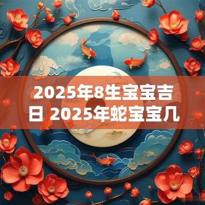 2025年8生宝宝吉日 2025年蛇宝宝几月出生最好命阴历