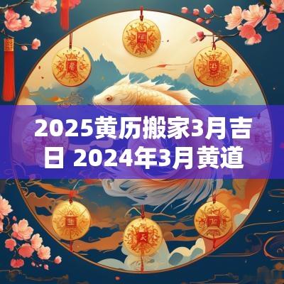 2025黄历搬家3月吉日 2025年3月黄道吉日搬家入宅时间