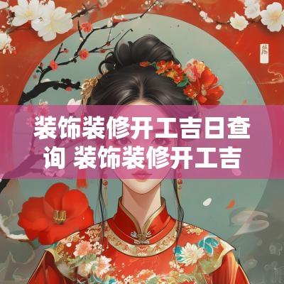 装饰装修开工吉日查询 装饰装修开工吉日查询大全