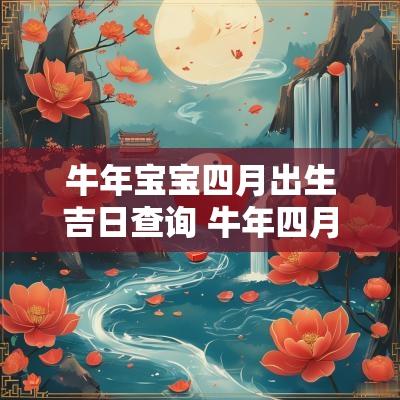 蛇年宝宝四月出生吉日查询 蛇年四月份宝宝名字