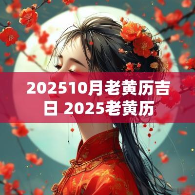 202510月老黄历吉日 2025老黄历