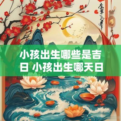 小孩出生哪些是吉日 小孩出生哪天日子好