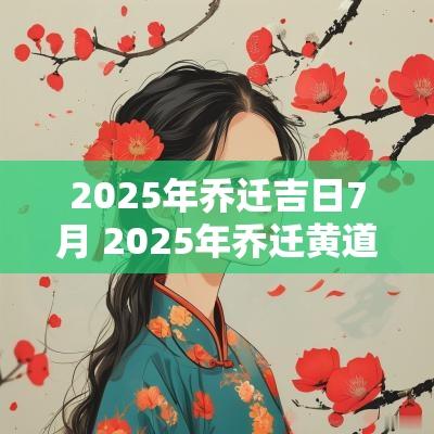 2025年乔迁吉日7月 2025年乔迁黄道吉日