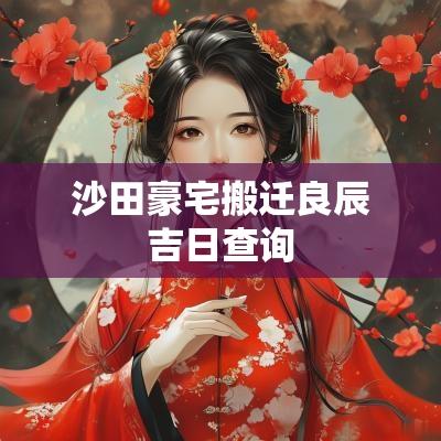 沙田豪宅搬迁良辰吉日查询