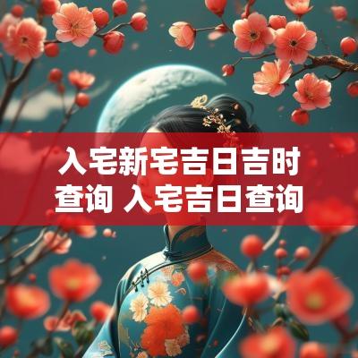 入宅新宅吉日吉时查询 入宅吉日查询2025年黄道吉日