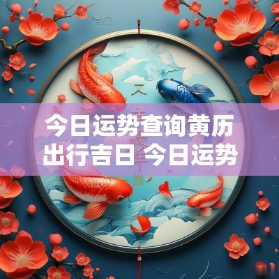 今日运势查询黄历出行吉日 今日运势查询黄历