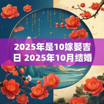 2025年是10嫁娶吉日 2025年10月结婚吉日一览表