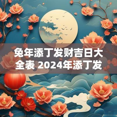 蛇年添丁发财吉日大全表 2025年添丁发财