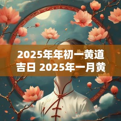 2025年年初一黄道吉日 2025年一月黄道吉日