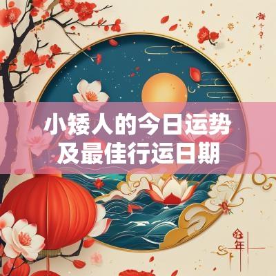 小矮人的今日运势及最佳行运日期