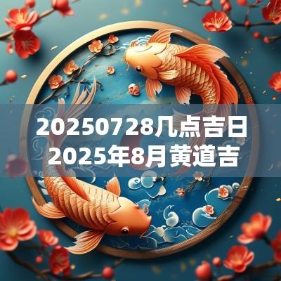 20250728几点吉日 2025年8月黄道吉日