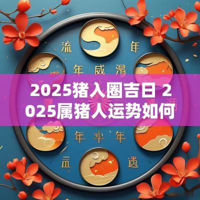 2025猪入圈吉日 2025属猪人运势如何