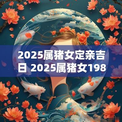 2025属猪女定亲吉日 2025属猪女1983每月的运势
