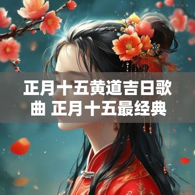 正月十五黄道吉日歌曲 正月十五最经典音乐