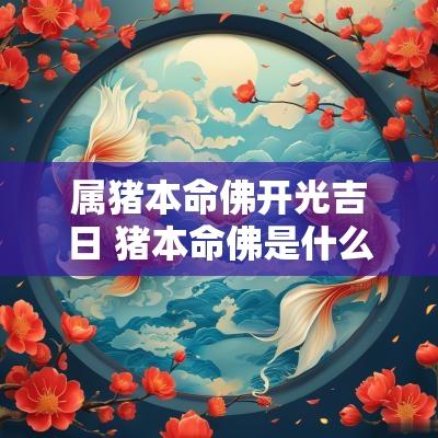 属猪本命佛开光吉日 猪本命佛是什么