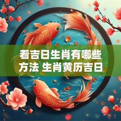 看吉日生肖有哪些方法 生肖黄历吉日查询