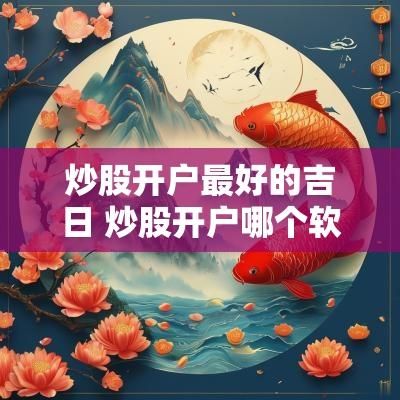 炒股开户最好的吉日 炒股开户哪个软件好