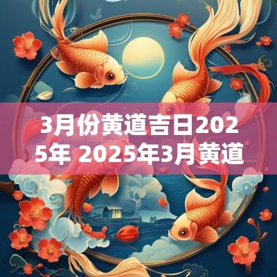 3月份黄道吉日2025年 2025年3月黄道吉日