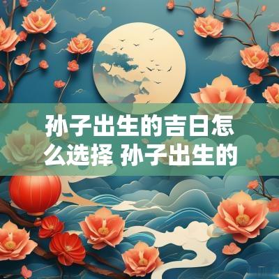 孙子出生的吉日怎么选择 孙子出生的祝福语怎么说
