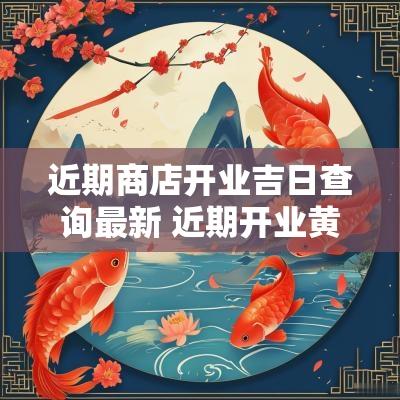 近期商店开业吉日查询最新 近期开业黄道吉日11月