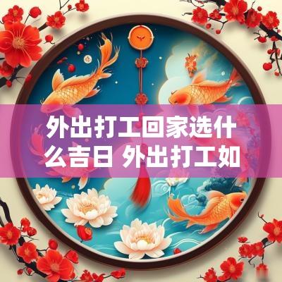 外出打工回家选什么吉日 外出打工如何选好日子