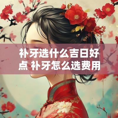 补牙选什么吉日好点 补牙怎么选费用