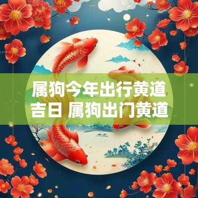 属狗今年出行黄道吉日 属狗出门黄道吉日