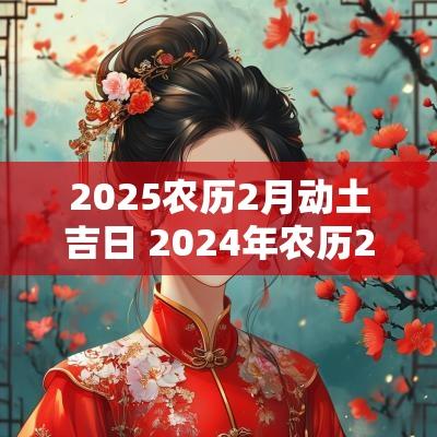 2025农历2月动土吉日 2025年农历2月动土黄道吉日