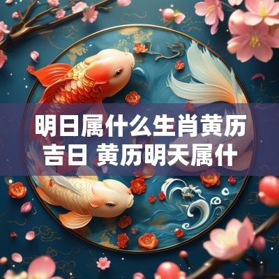 明日属什么生肖黄历吉日 黄历明天属什么
