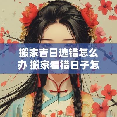 搬家吉日选错怎么办 搬家看错日子怎么办