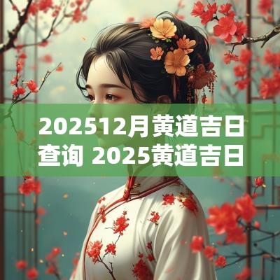 202512月黄道吉日查询 2025黄道吉日查询