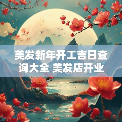美发新年开工吉日查询大全 美发店开业选择什么日子好