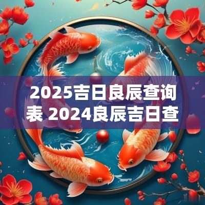 2025吉日良辰查询表 2025良辰吉日查询