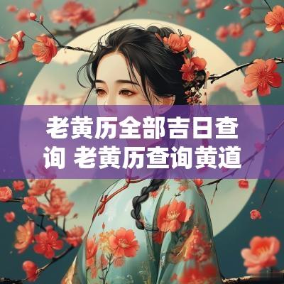 老黄历全部吉日查询 老黄历查询黄道吉日2025