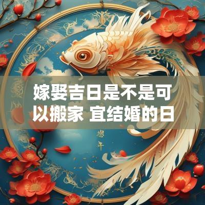 嫁娶吉日是不是可以搬家 宜结婚的日子就可搬家吗