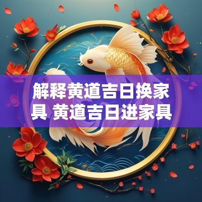 解释黄道吉日换家具 黄道吉日进家具