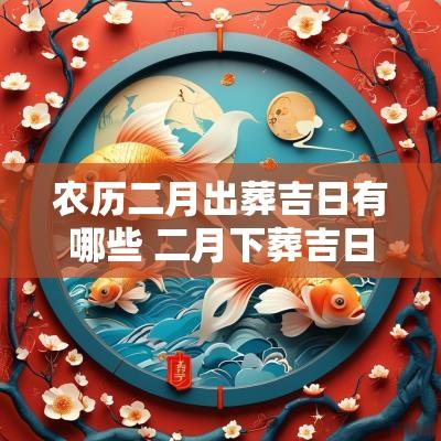 农历二月出葬吉日有哪些 二月下葬吉日有哪些