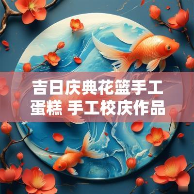 吉日庆典花篮手工蛋糕 手工校庆作品折纸花篮