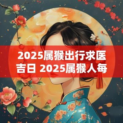 2025属猴出行求医吉日 2025属猴人每月运势及运程
